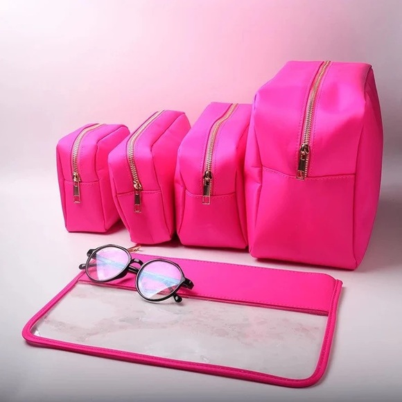 NWT Light Pink Nylon Mini Pouch - Picture 5 of 6